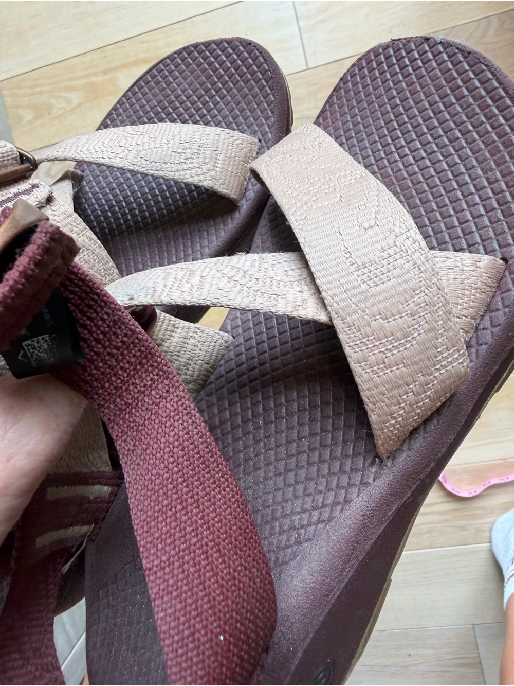 Chaco Brown and Tan Strappy Sandals - Picture 5 of 5